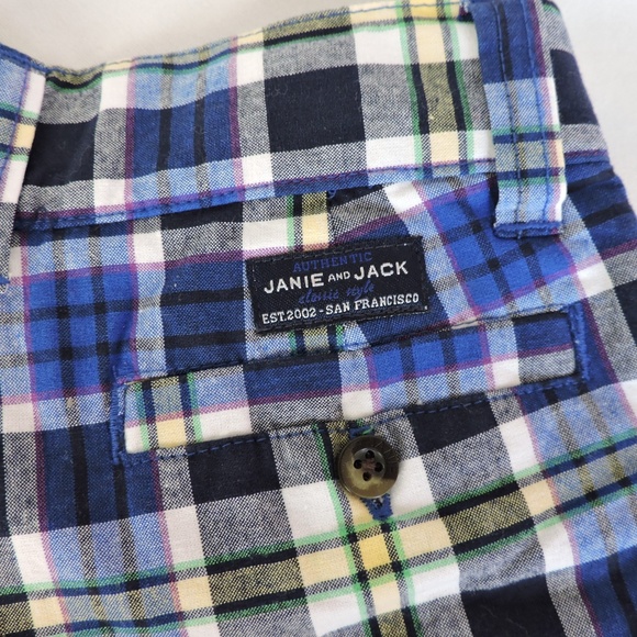 Janie and Jack Plaid Shorts Seaside Village 4 - Picture 6 of 9